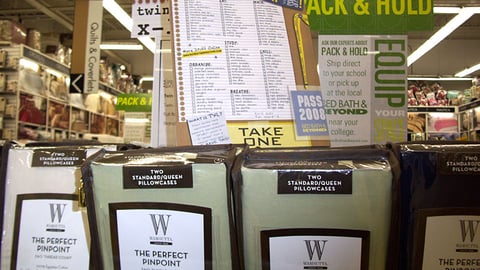 Bed Bath & Beyond Back-to-School Signs