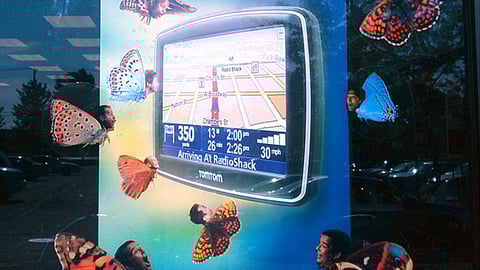 TomTom RadioShack Window Cling