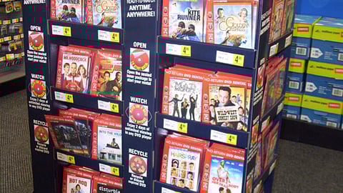 Flexplay No-Return DVD Floorstands