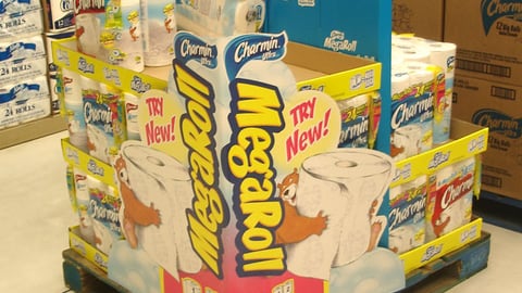 Charmin MegaRoll Pallet Display