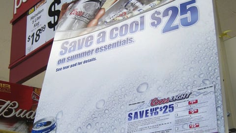 Coors Light Rebate Case Card