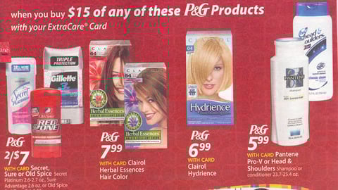 CVS P&G Extra Bucks Rebate Feature