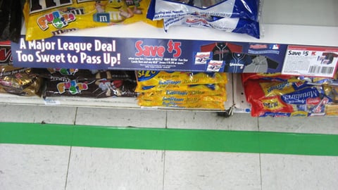 Kmart/Nestle MLB Shelf Sign