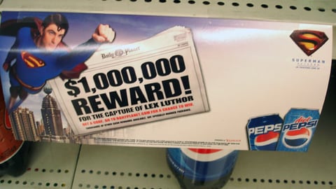 PepsiCo 'Superman Returns' Shelf Sign
