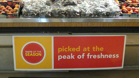 Jewel-Osco 'Taste of the Season' Sign