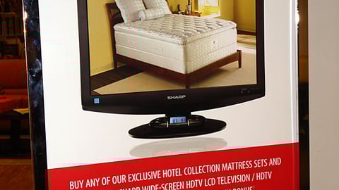 Macy's 'Bonus TV' Incentive Sign