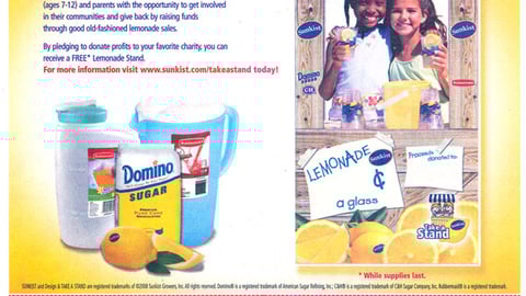 Sunkist 'Take a Stand' FSI