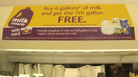 Stop & Shop 'Milk Rewards' Cling
