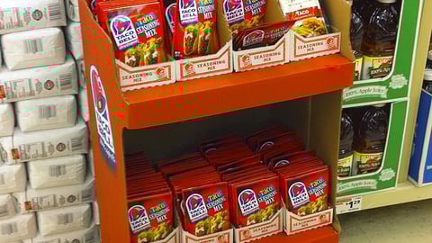 Taco Bell Seasoning Shipper