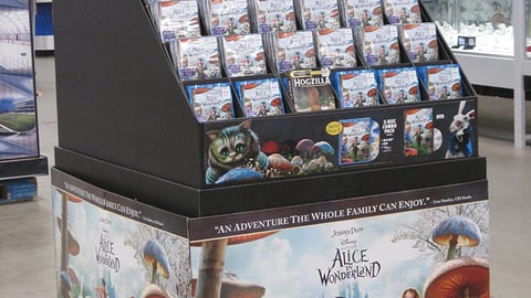 'Alice in Wonderland' DVD Pallet