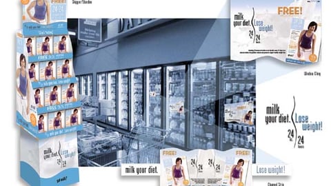 '24/24' Milk Displays