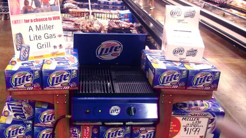 Hannaford/Miller Lite Gas Grill Display