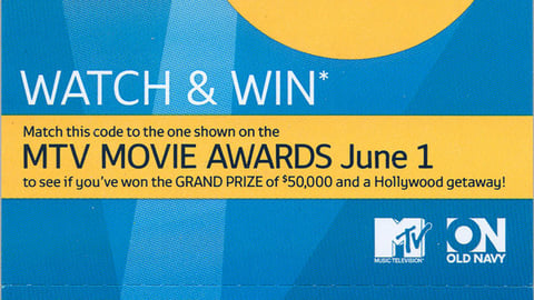 Old Navy 'Good Life Giveaway' Game Piece