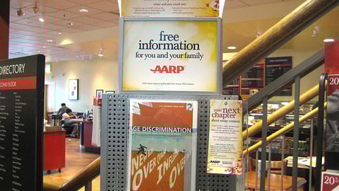 Borders AARP Frame Sign