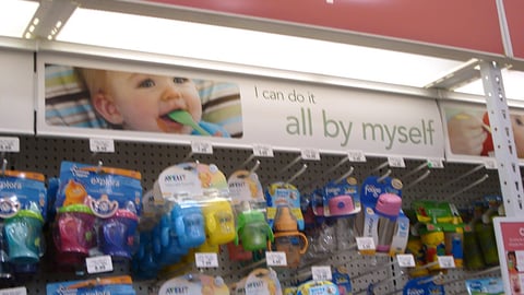 Babies "R" Us Cups Merchandising