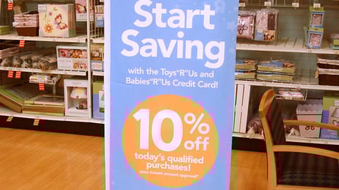 Babies "R" Us Credit Card Banner