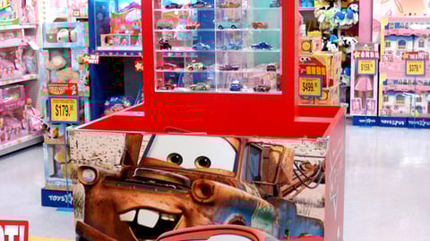 'Cars' Die-Cast Toys "R" Us Floorstand