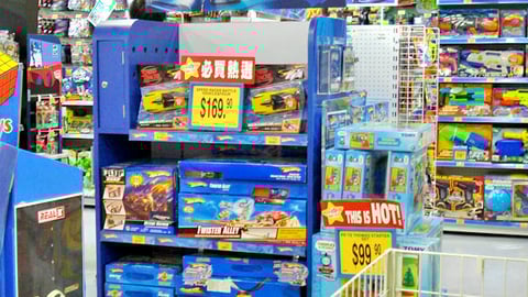 Toys "R" Us Hot Wheels Endcap