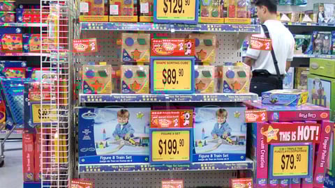 Toys "R" Us Private Brand Blocks Endcap