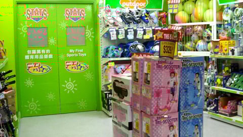 Toys "R" Us Stats Wall Display