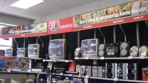 RadioShack TV Slatwall