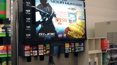 7-Eleven 'G.I. Joe' Big Gulp Translite
