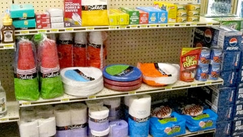 7-Eleven 7-Select Paper Goods Display