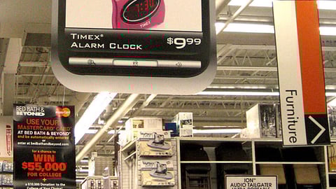 Bed Bath & Beyond Timex 'Equip Your Space' Ceiling Banner