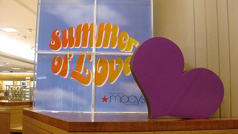 Macy's 'Summer of Love' Sign