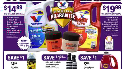 AutoZone 30th Anniversary Sale Circular Cover
