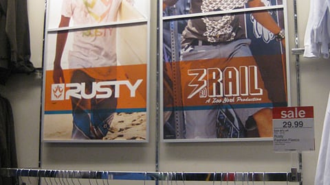 JCPenney Young Men's Brands Wall Signs