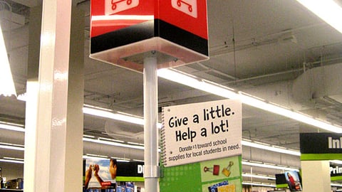 Staples 'Do Something 101' Checkout Sign
