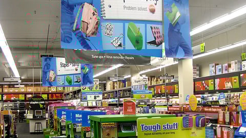 Staples Back-to-School Ceiling Banners