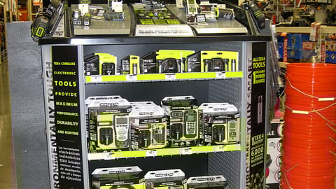 Home Depot Ryobi Tek4 Endcap