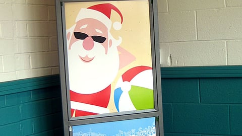 Toys "R" Us Christmas in July Stanchion