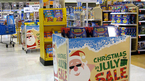 Toys "R" Us 'Christmas in July' Dump Bins