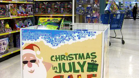 Toys "R" Us 'Christmas in July' Dump Bins