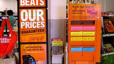 Office Depot Back-to-School Displays