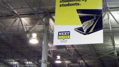 Best Buy 'Next Class' Ceiling Banner