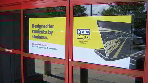 Best Buy 'Next Class' Door Cling