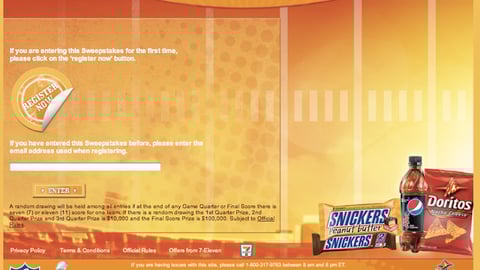 7-Eleven 'Win Big' Website