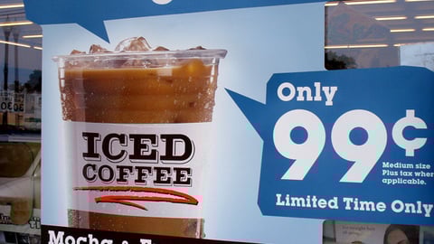 7-Eleven Iced Coffee Window Cling