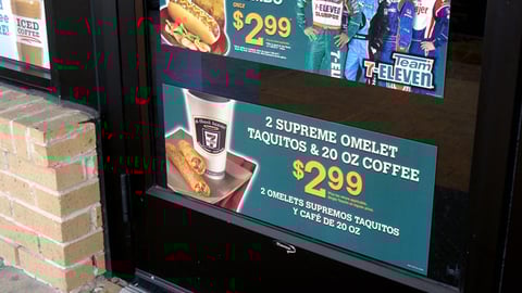 'Team 7-Eleven' Window Signs