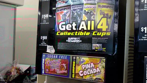 7-Eleven 'Transformers' Slurpee Translite