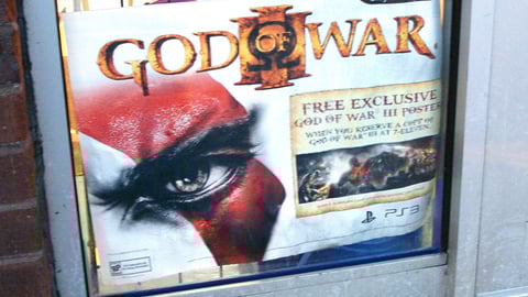 7-Eleven 'God of War III' Window Poster
