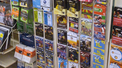 7-Eleven Pre-Paid Videogame Card Display