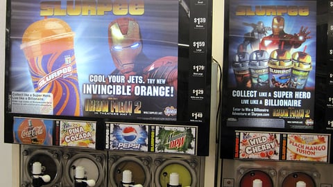 7-Eleven 'Iron Man 2' Slurpee Translite Signs