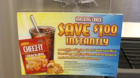 Cheez-It Coupon Tearpad