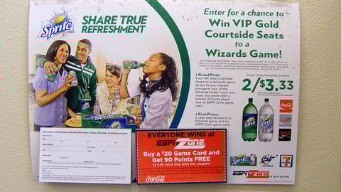 Sprite 7-Eleven 'Courtside Seats' Sign