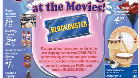 A&P 'Sundae Night at the Movies' Feature